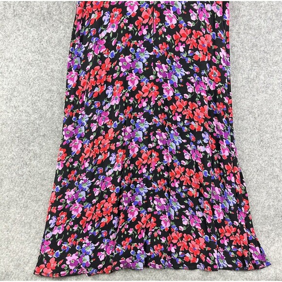 VTG Maggy London Maxi Dress Womens 6 Floral Prairie Romantic Y2K Whimsy Pockets - Picture 12 of 16